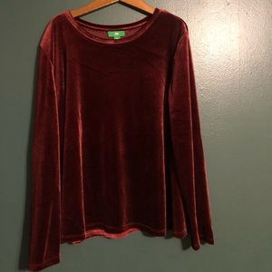 Velvet top